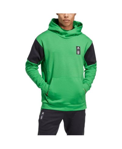 Men's adidas Green Austin FC 2023 Player Travel Pullover Hoodie