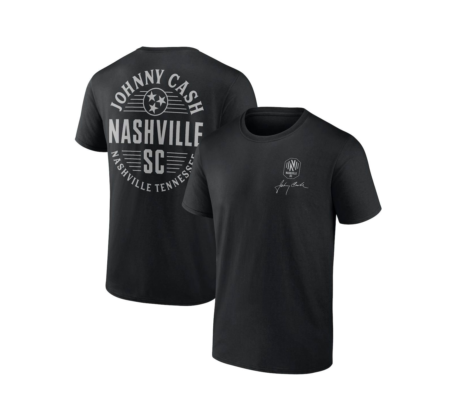Men's Fanatics Black Nashville SC Johnny Cash Oval T-shirt