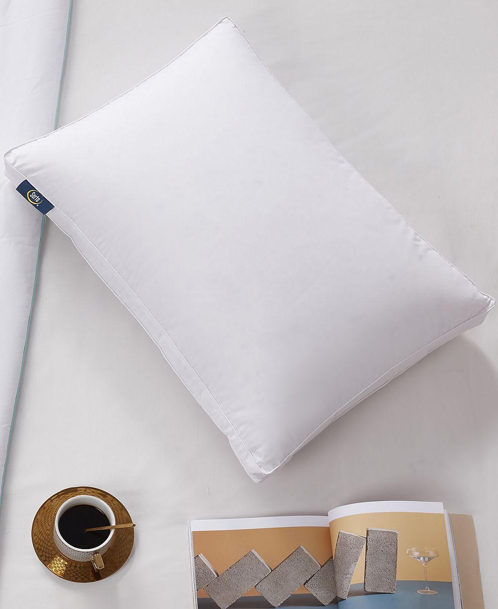 Serta Luxury European Down Soft Pillow, Standard/Queen