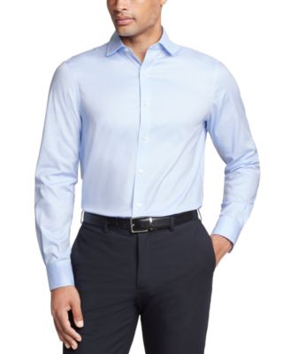 Tommy Hilfiger Men's Regular Fit TH Flex Essentials Wrinkle Free Stretch Dress Shirt