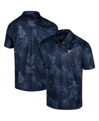 Поло Men's Colosseum Navy Virginia Cavaliers Palms Team