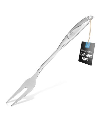 Zulay Kitchen Stainless Steel Meat Carving Fork With Comfortable Handle
