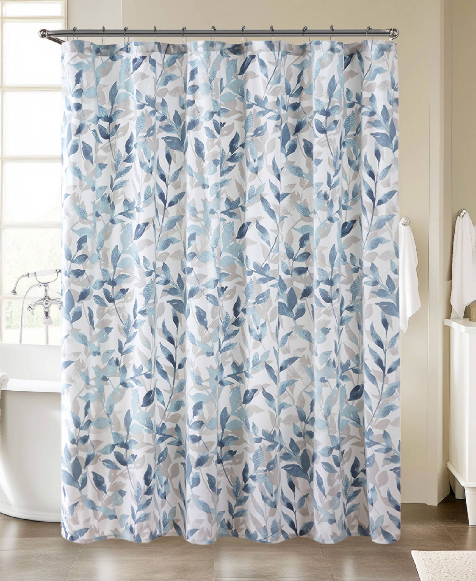 Занавеска для душа Madison Park Essentials Sofia Botanical Printed, 72" x 72"