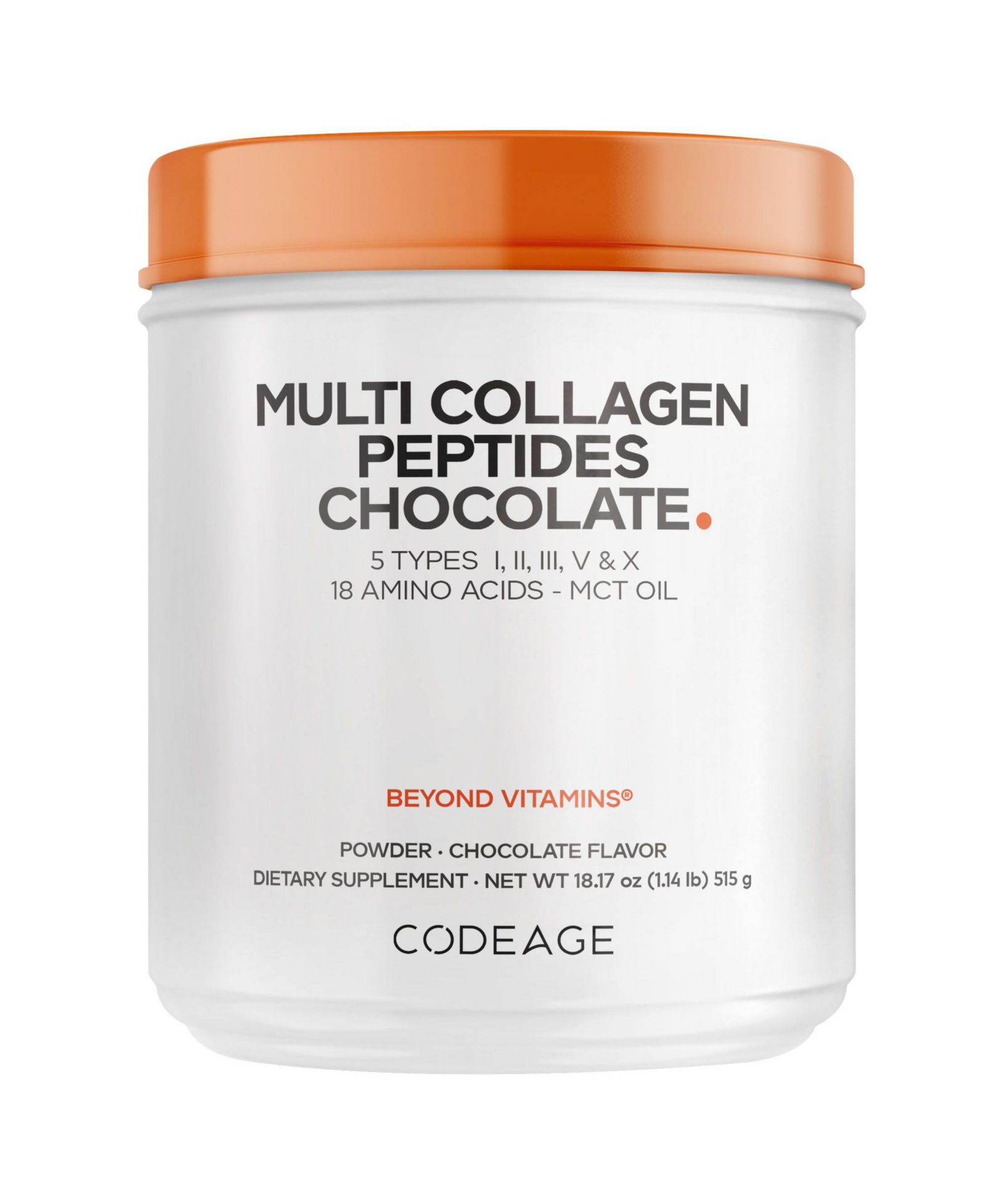 Codeage Multi Collagen Шоколадный протеиновый порошок, гидролизованный бычий коллаген, 18.17 oz