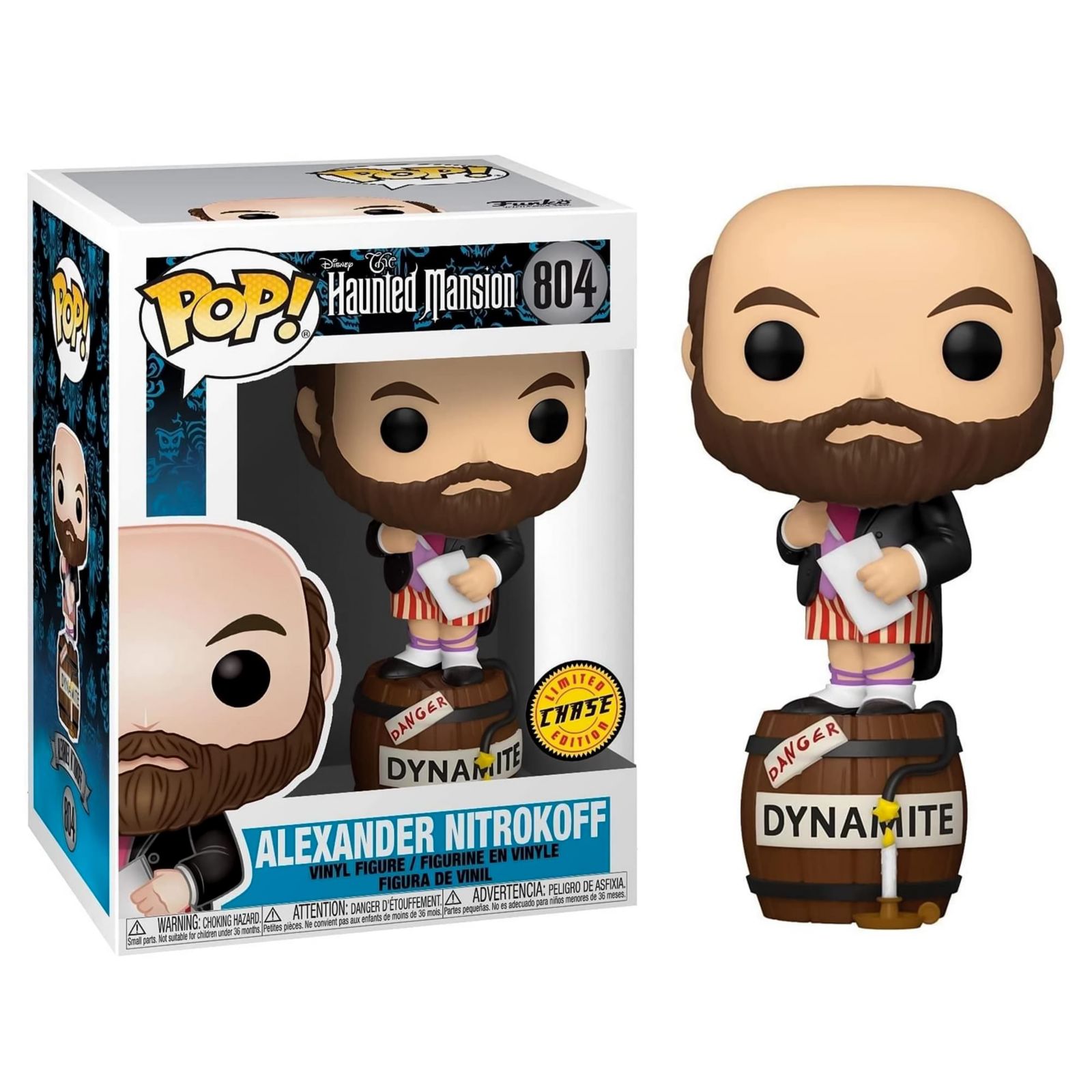 Редкая фигурка Funko Pop! Disney Haunted Mansion Alexander Nitrokoff Chase, 4 дюйма, винил