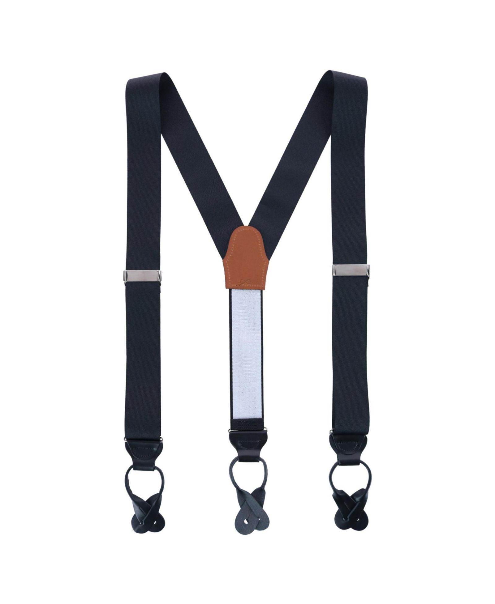 TRAFALGAR Men's Phoenix 38mm Grosgrain Non Stretch Ribbon Button End Suspenders