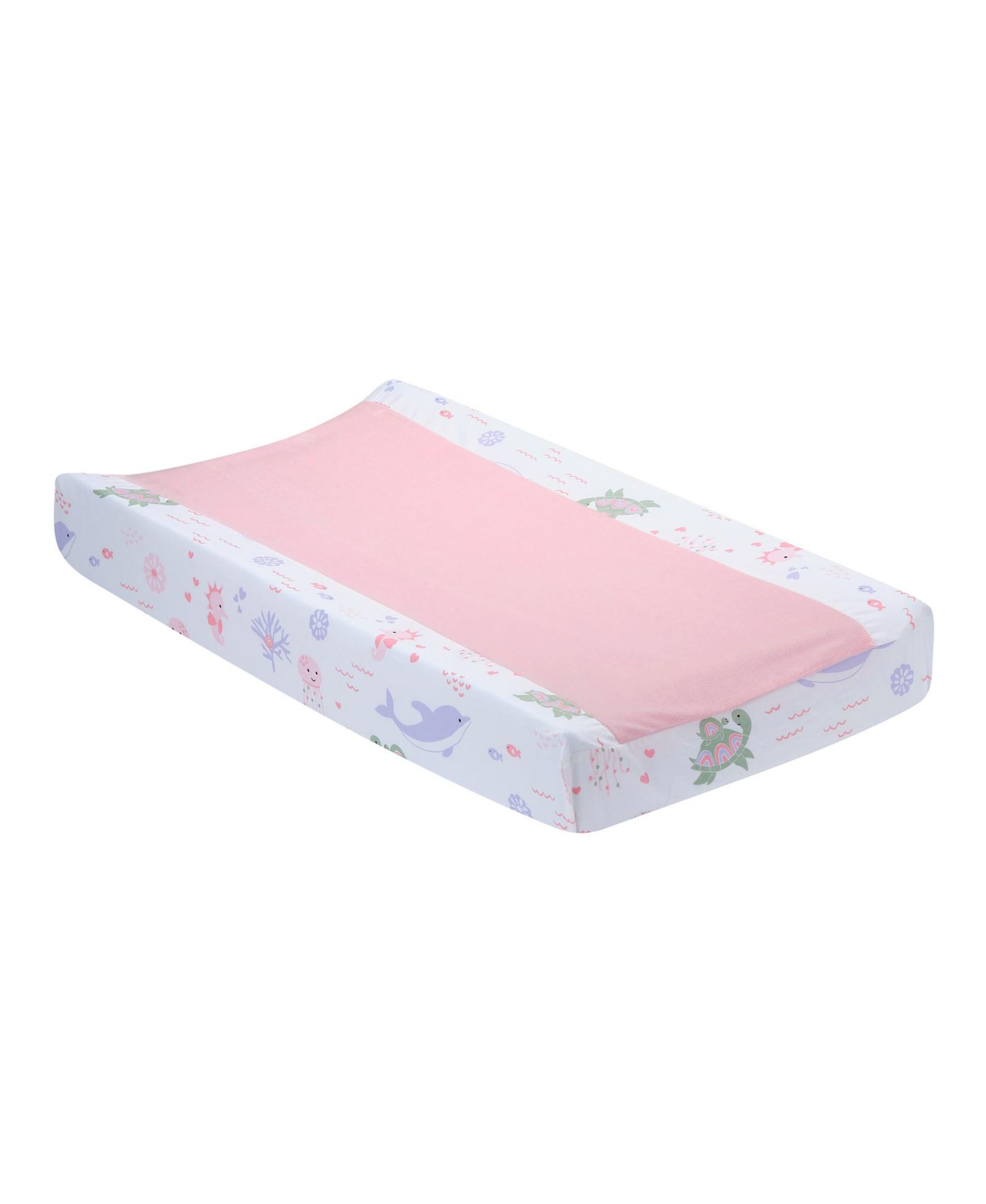Lambs & Ivy Lambs and Ivy Sea Dreams Dolphin/Turtle Underwater Nautical Changing Pad Cover