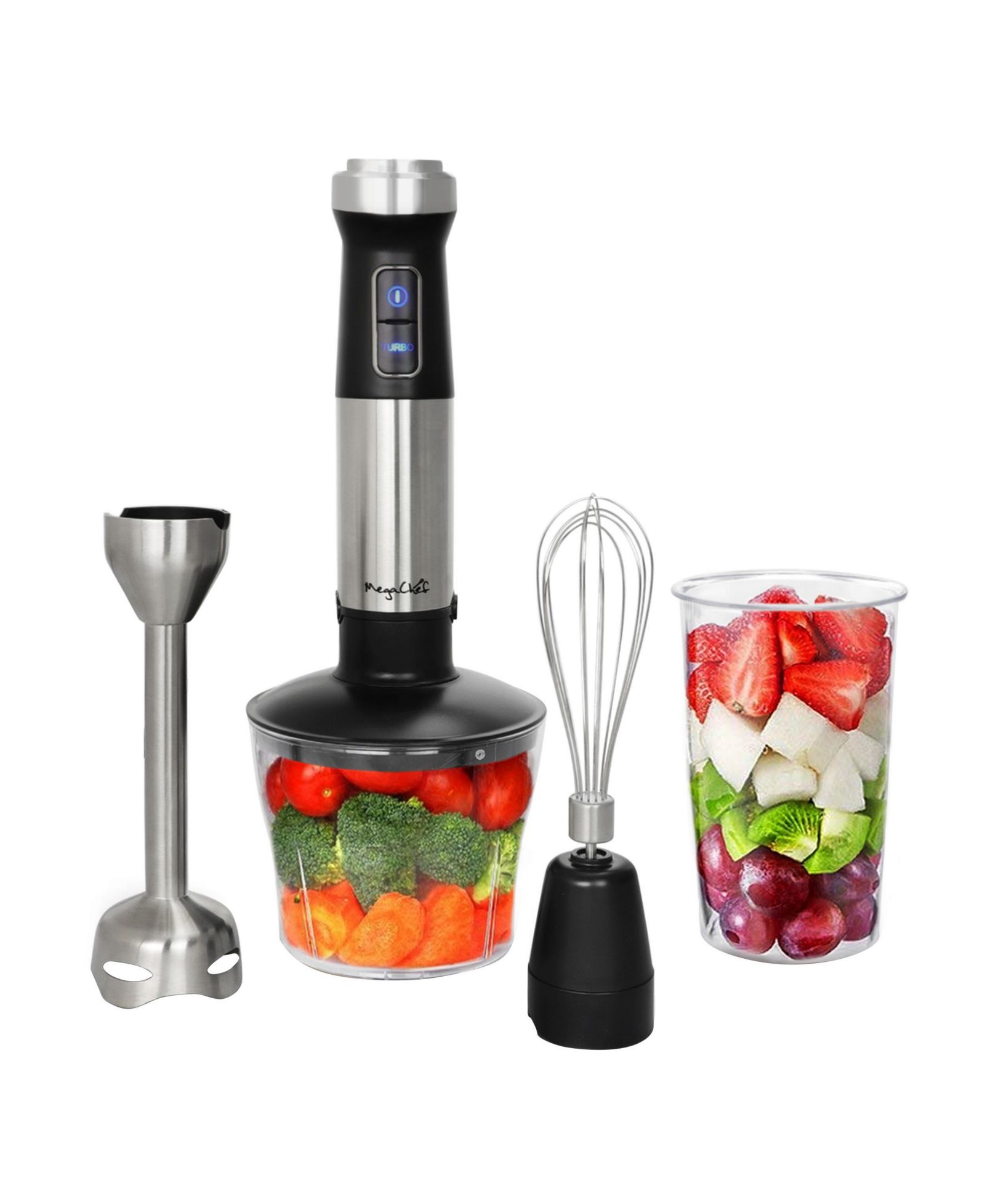 MegaChef 4 in 1 Multipurpose Immersion Hand Blender с аксессуарами