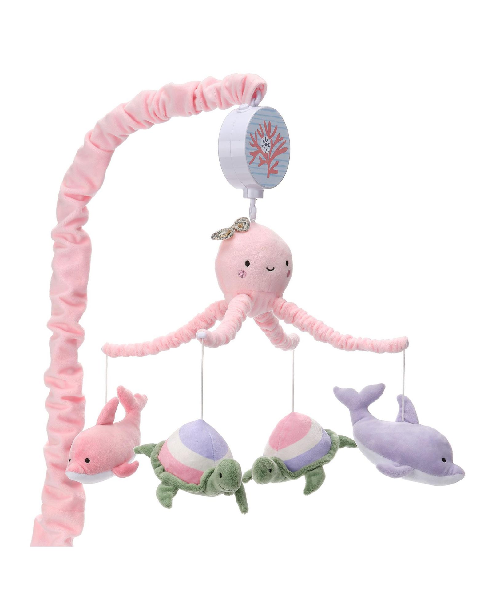 Музыкальная мобильная игрушка Lambs and Ivy Sea Dreams Dolphin/Turtle Baby Crib Mobile Soother