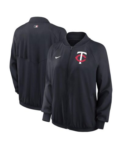 Женская куртка Nike Minnesota Twins Navy Authentic Collection Team Raglan Sleeve Performance Full-Zip