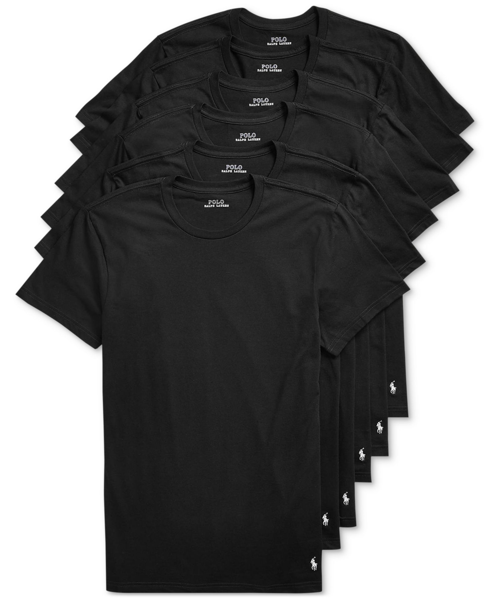 Polo Ralph Lauren Men's 5+1 Bonus Pack Classic-Fit Crewneck Undershirts Pack
