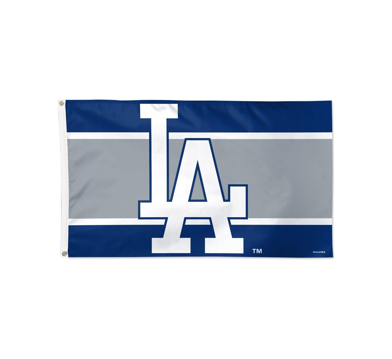 Флаг Wincraft Los Angeles Dodgers Horizontal Stripe Deluxe Single-Sided 3' x 5'