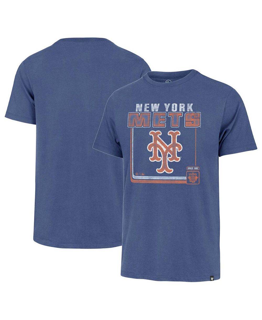 Мужская футболка '47 Brand Royal New York Mets Borderline Franklin