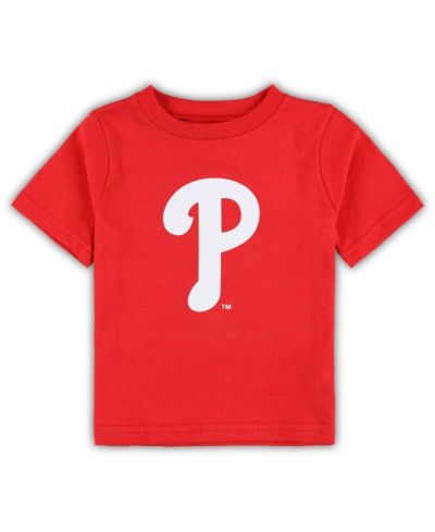 Футболка с логотипом Philadelphia Phillies для младенцев (мальчики и девочки), красная