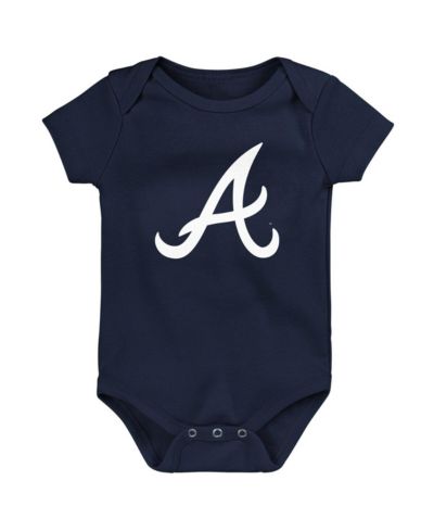 Боди для новорожденных и младенцев Atlanta Braves Navy Logo