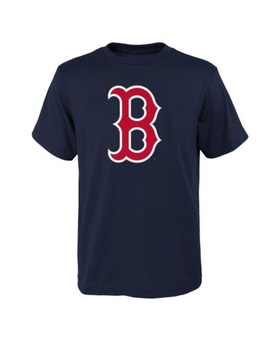 Big Boys and Girls Navy Boston Red Sox Logo Primary Team T-shirt