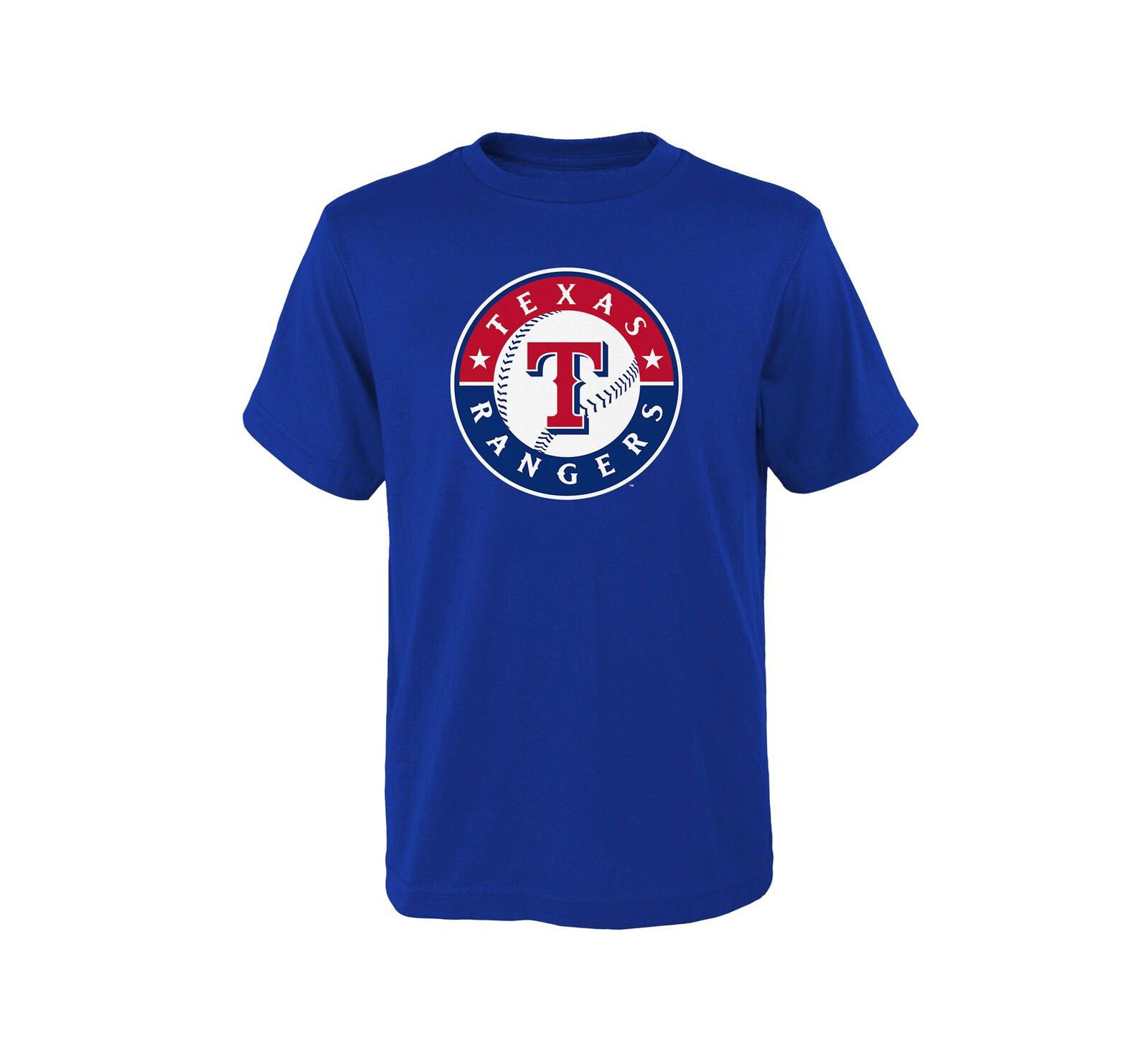 Детская футболка Big Boys and Girls Royal Texas Rangers Logo Primary Team
