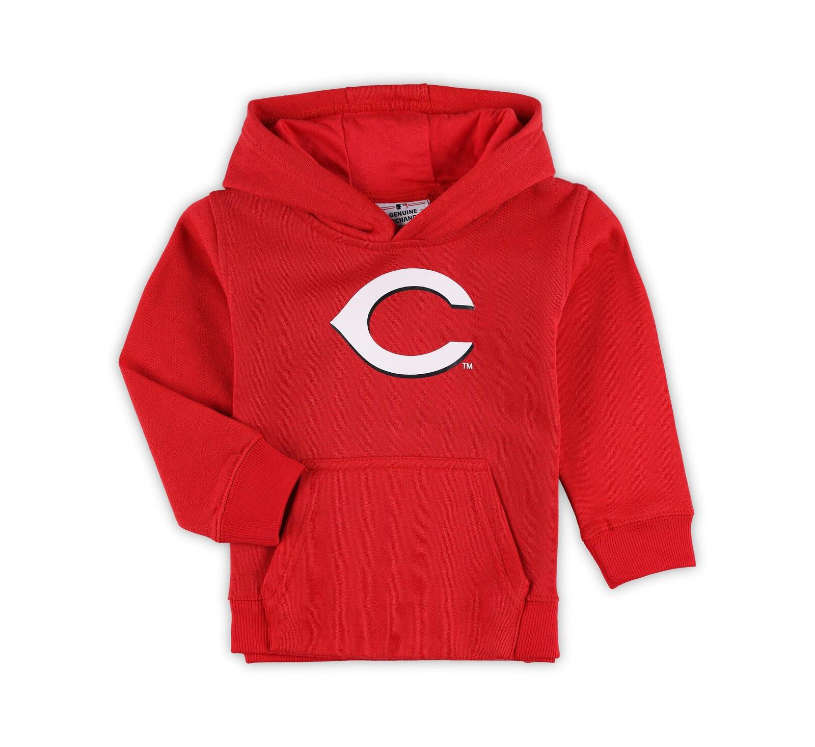 Outerstuff Худи с капюшоном из флиса с логотипом Cincinnati Reds для детей и подростков