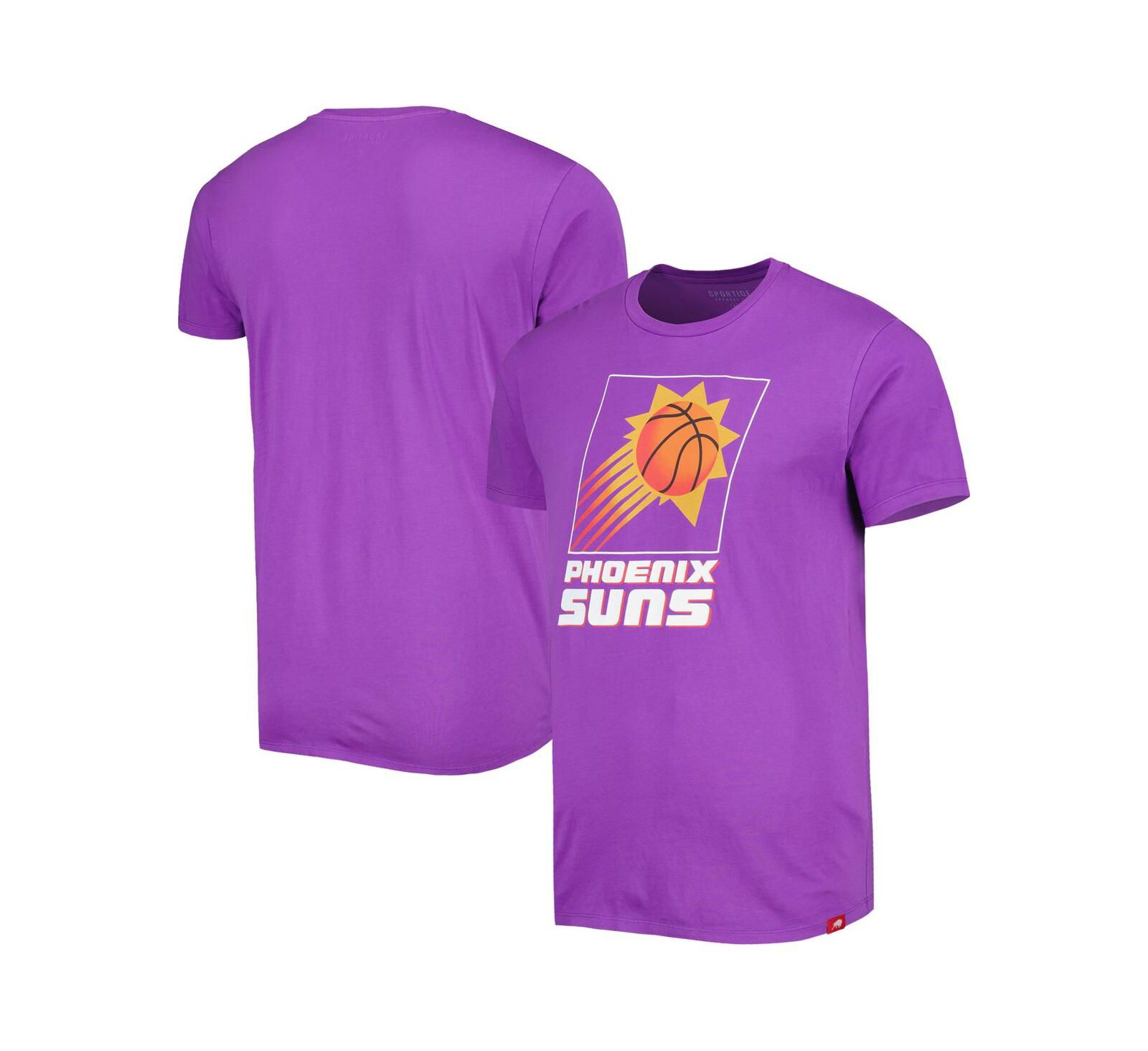 Мужская и женская футболка Sportiqe Purple Phoenix Suns Hardwood Classics Bingham Elevated