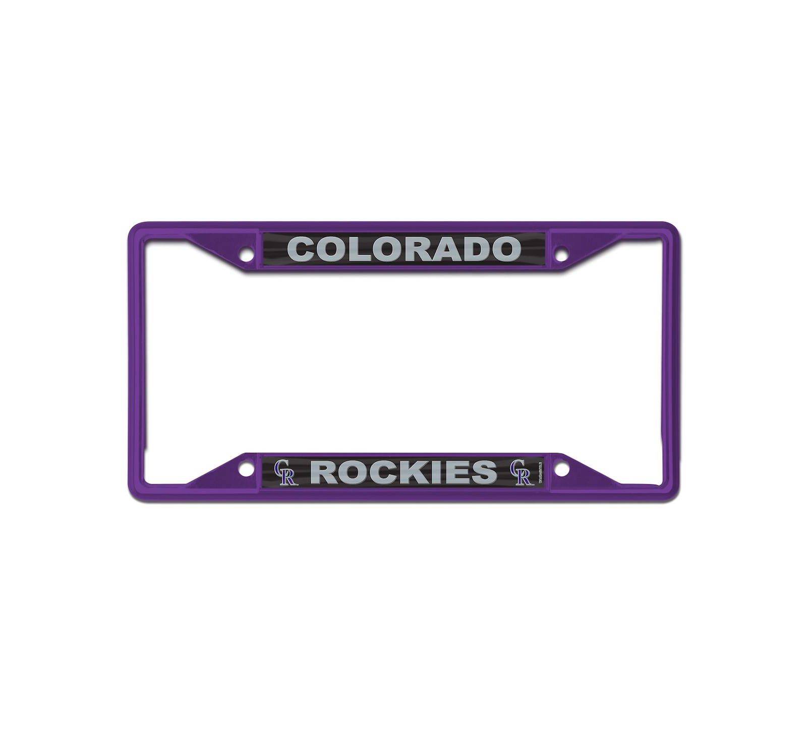 Рамка для номерного знака Wincraft Colorado Rockies Chrome Color