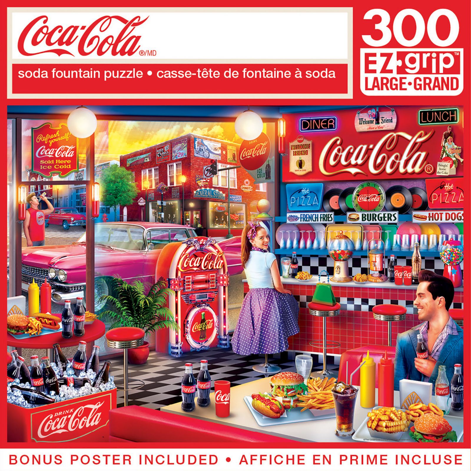 Пазл MasterPieces Coca-Cola Soda Fountain 300 Piece EZ Grip
