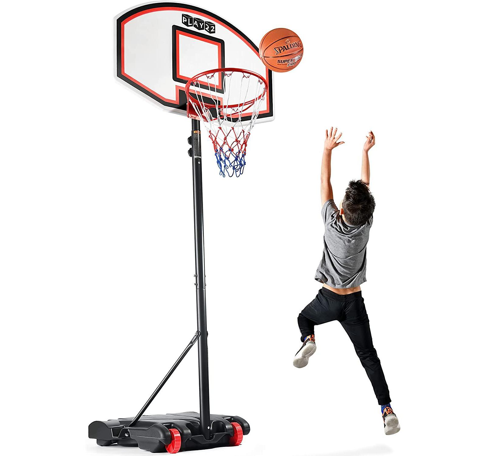 Баскетбольное кольцо Play22usa Kids Adjustable Height 5 - 7 FT