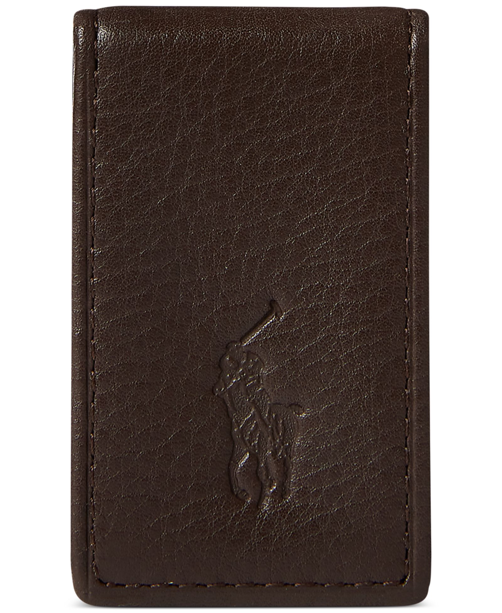 Polo Ralph Lauren Men's Pebbled Leather Money Clip