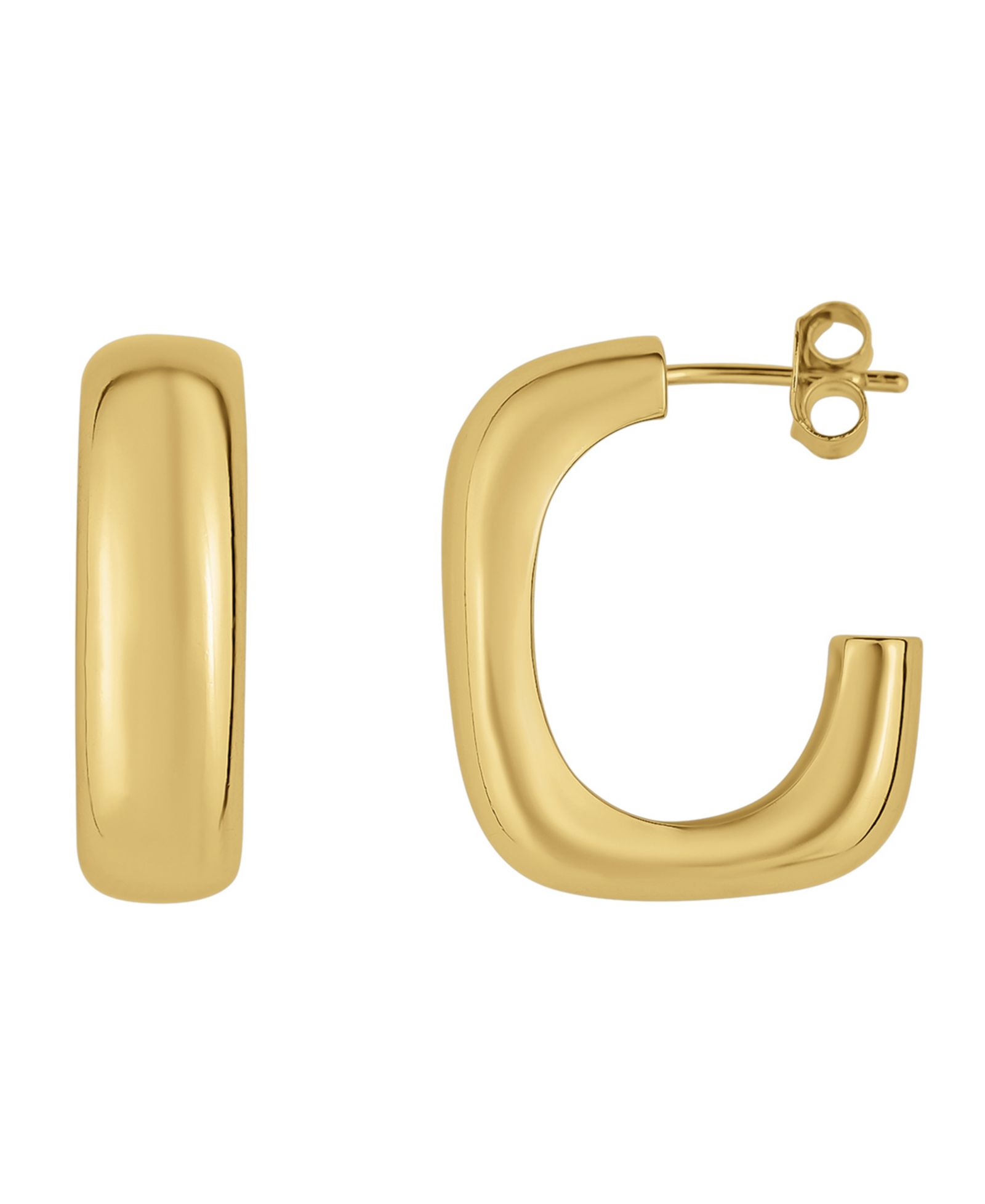Серьги-кольца с напылением 18K Gold