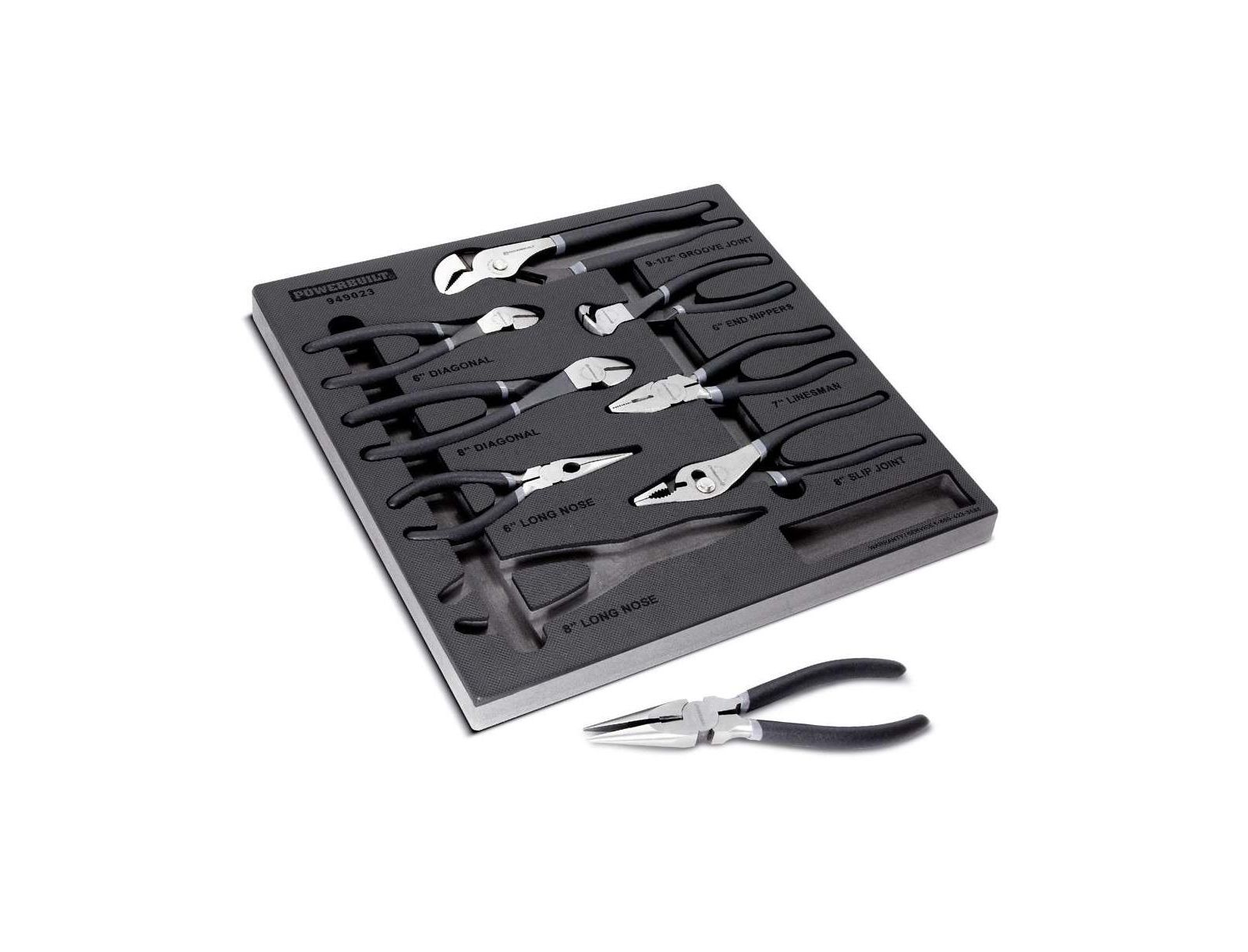 Набор плоскостей Powerbuilt 8 Piece Pro Tech Pliers Set