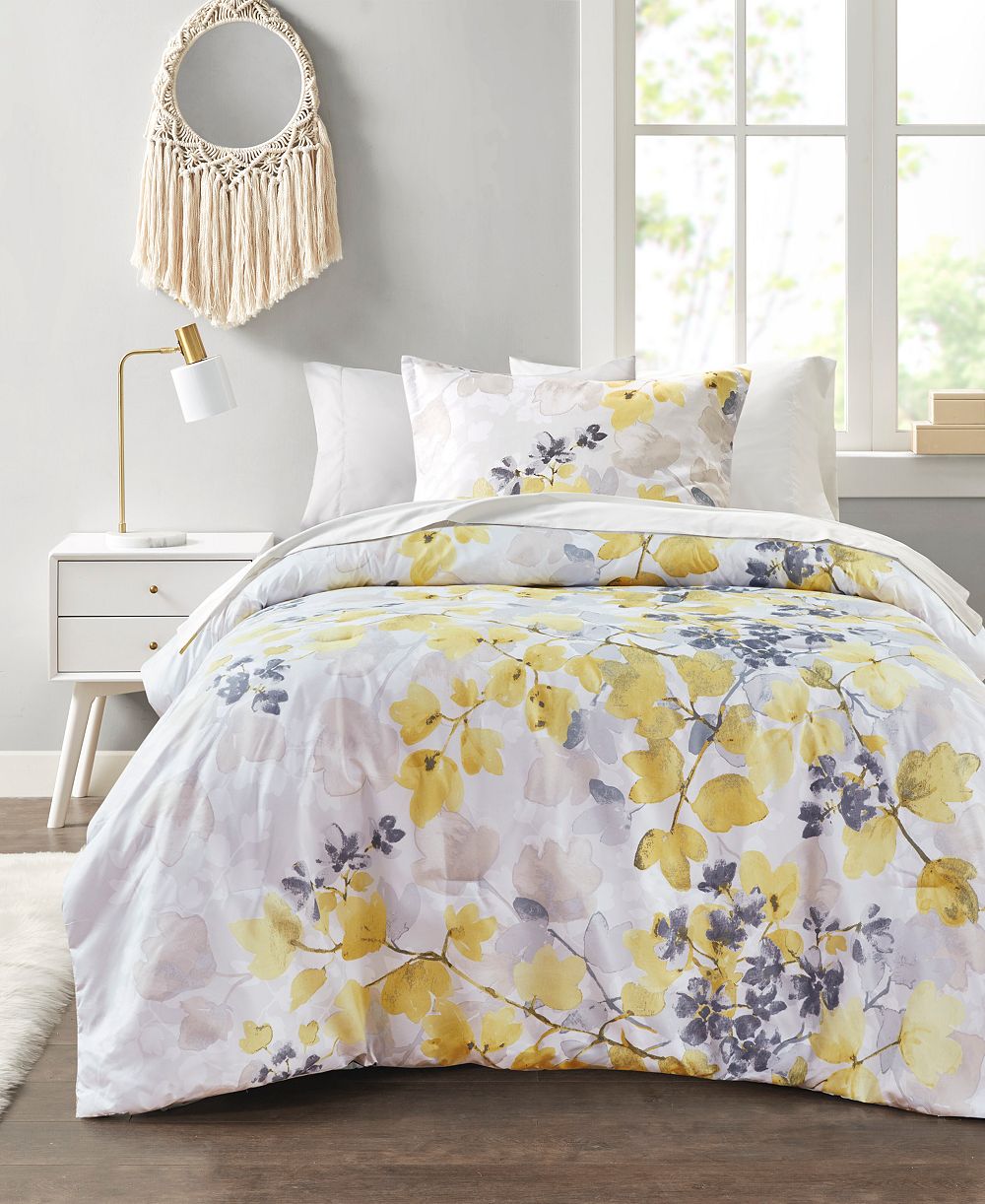 Madison Park Essentials Alexis Botanical Leaf Комплект из 6 шт. покрывал, Twin