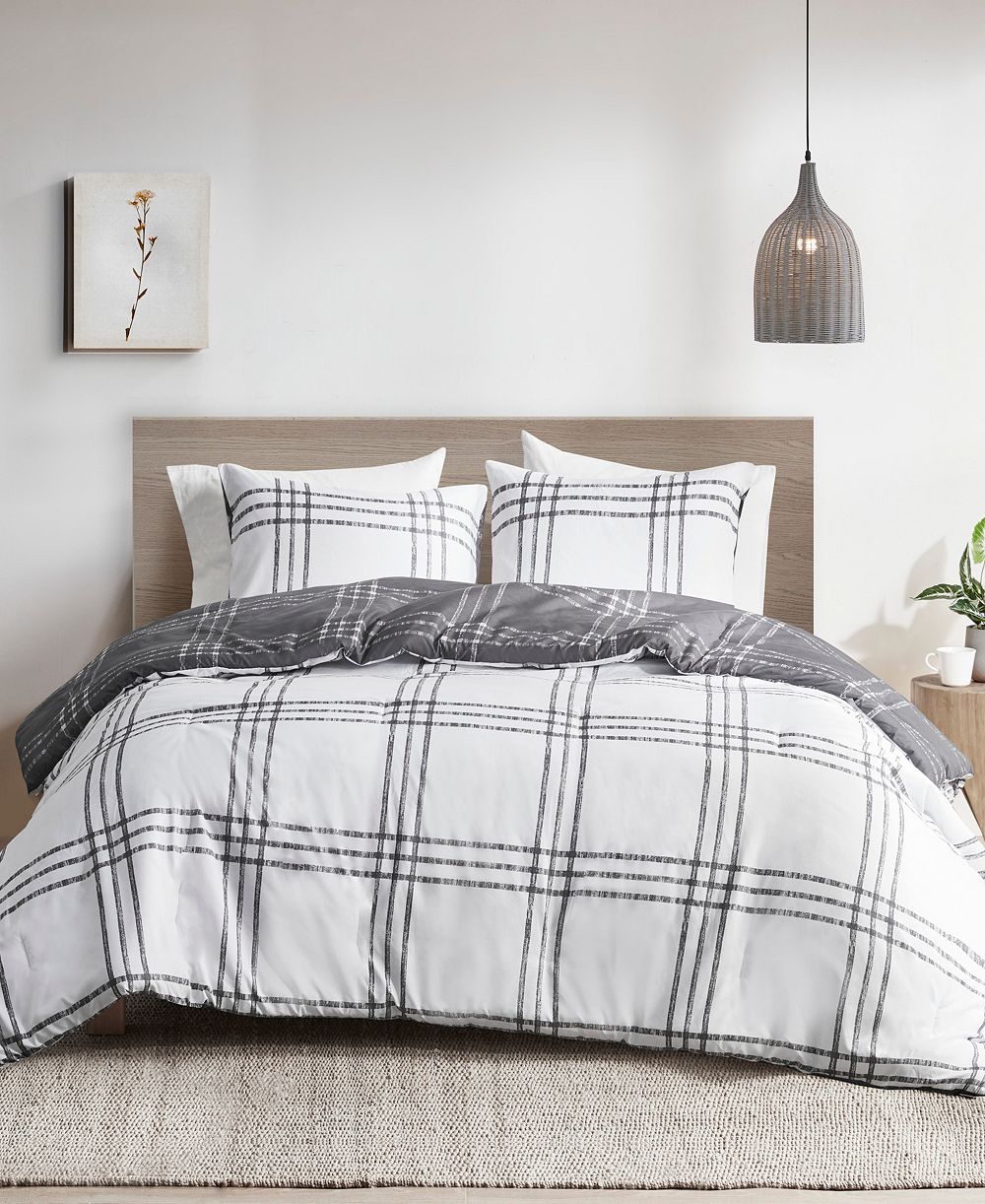 Intelligent Design Pike Plaid Reversible Comforter Set, Twin/Twin XL