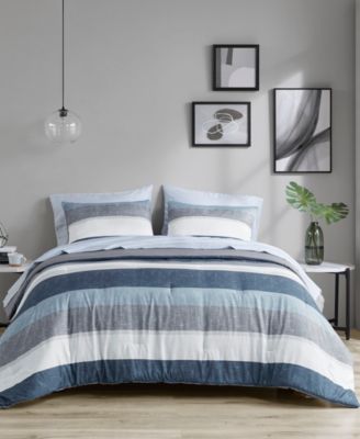 Madison Park Essentials Jaxon Wide Stripe 7-Pc. Comforter Set, King