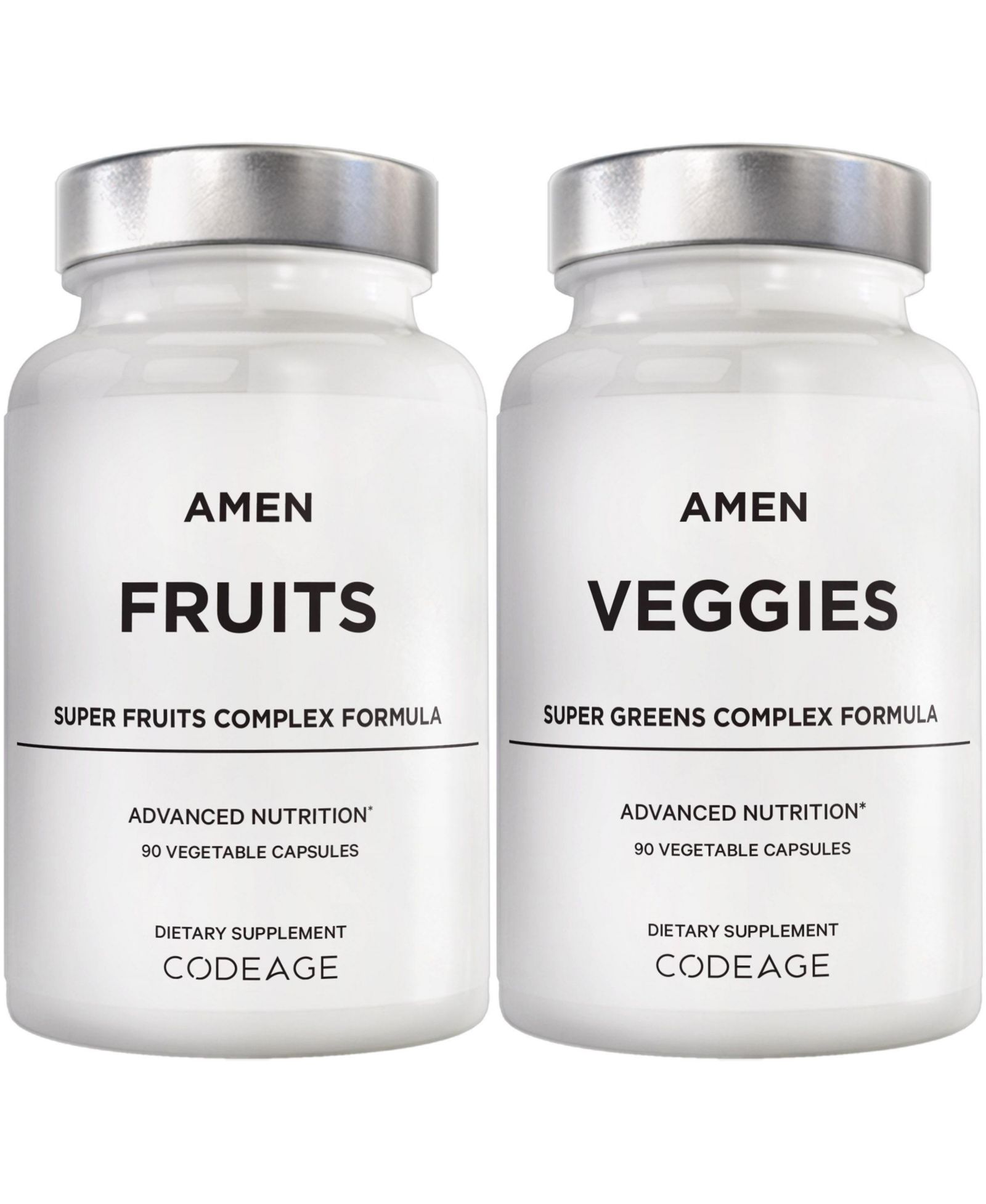 Мультивитаминный комплекс Codeage Amen Fruits + Veggies, 180 шт.