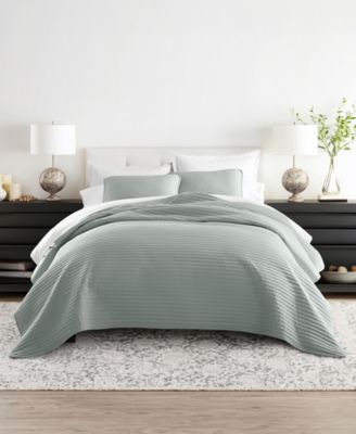ienjoy Home Stripe Stitch 2-Pc. Quilt Set, Twin/Twin XL