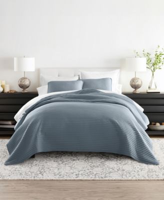 ienjoy Home Stripe Stitch 2-Pc. Quilt Set, Twin/Twin XL