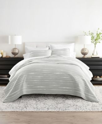 ienjoy Home комплект из 2 легких реверсивных стеганых покрывал Horizon Lines, Twin/Twin XL