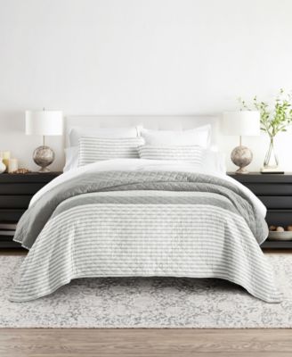 ienjoy Home комплект из 3 легких реверсивных стеганых покрывал Summer Stripes, King/California King