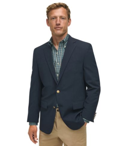 Мужской блейзер Brooks Brothers Classic-Fit Navy Stretch Wool Blend