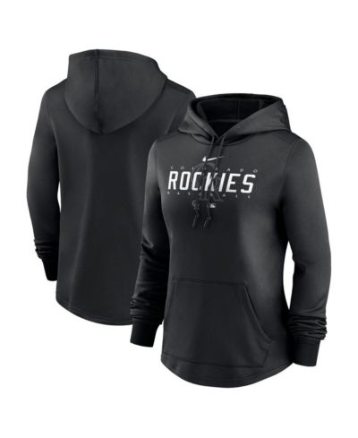 Женское худи Nike Black Colorado Rockies Authentic Collection Pregame Performance Pullover