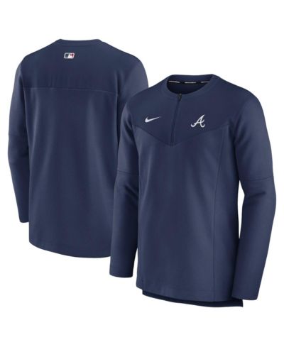 Мужская спортивная кофта Nike Navy Atlanta Braves Authentic Collection Game Time Performance Half-Zip Top