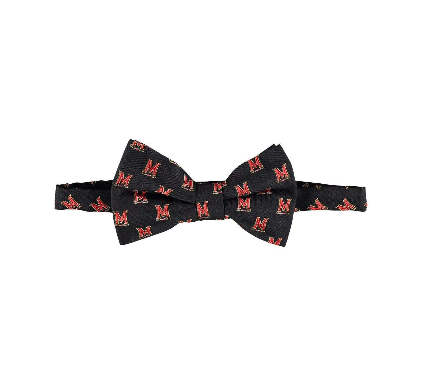 Men's Black Maryland Terrapins Repeat Bow Tie
