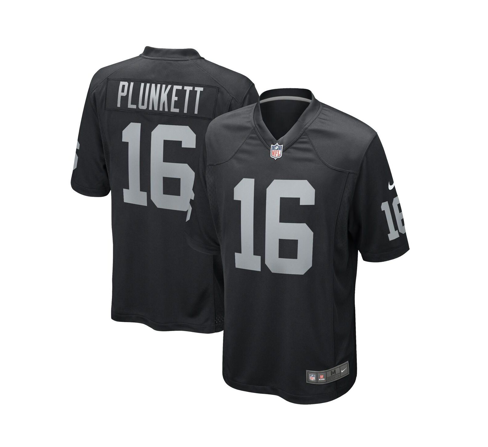 Men's Nike Jim Plunkett Black Las Vegas Raiders Game Retired Player Jersey