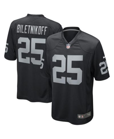 Мужская джерси Nike Fred Biletnikoff Las Vegas Raiders Black