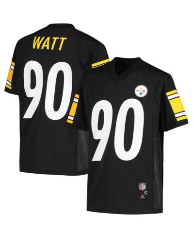Детская джерси T.J. Watt Black Pittsburgh Steelers Replica Player