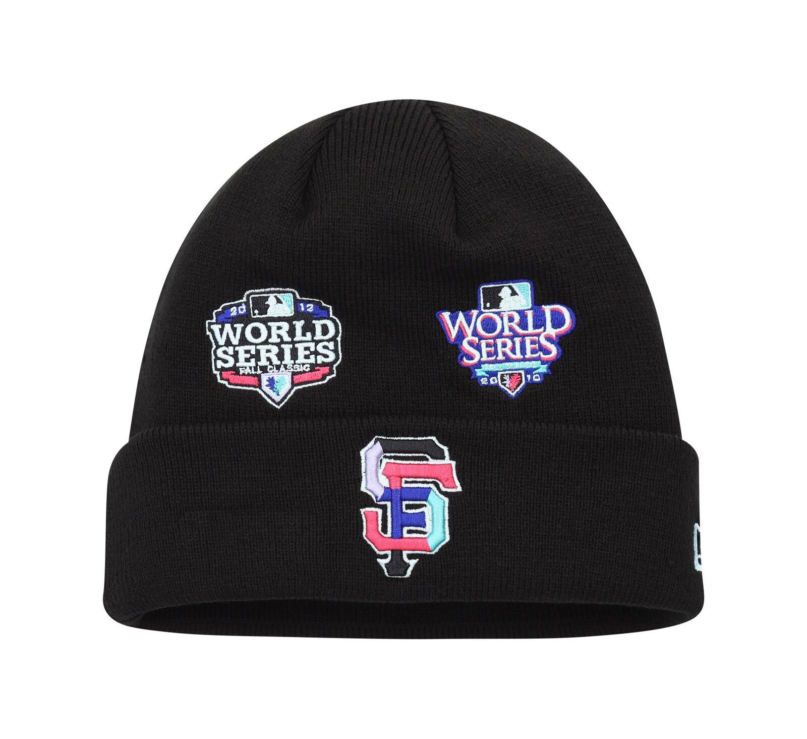New Era Мужская вязаная шапка Polar Lights Black San Francisco Giants