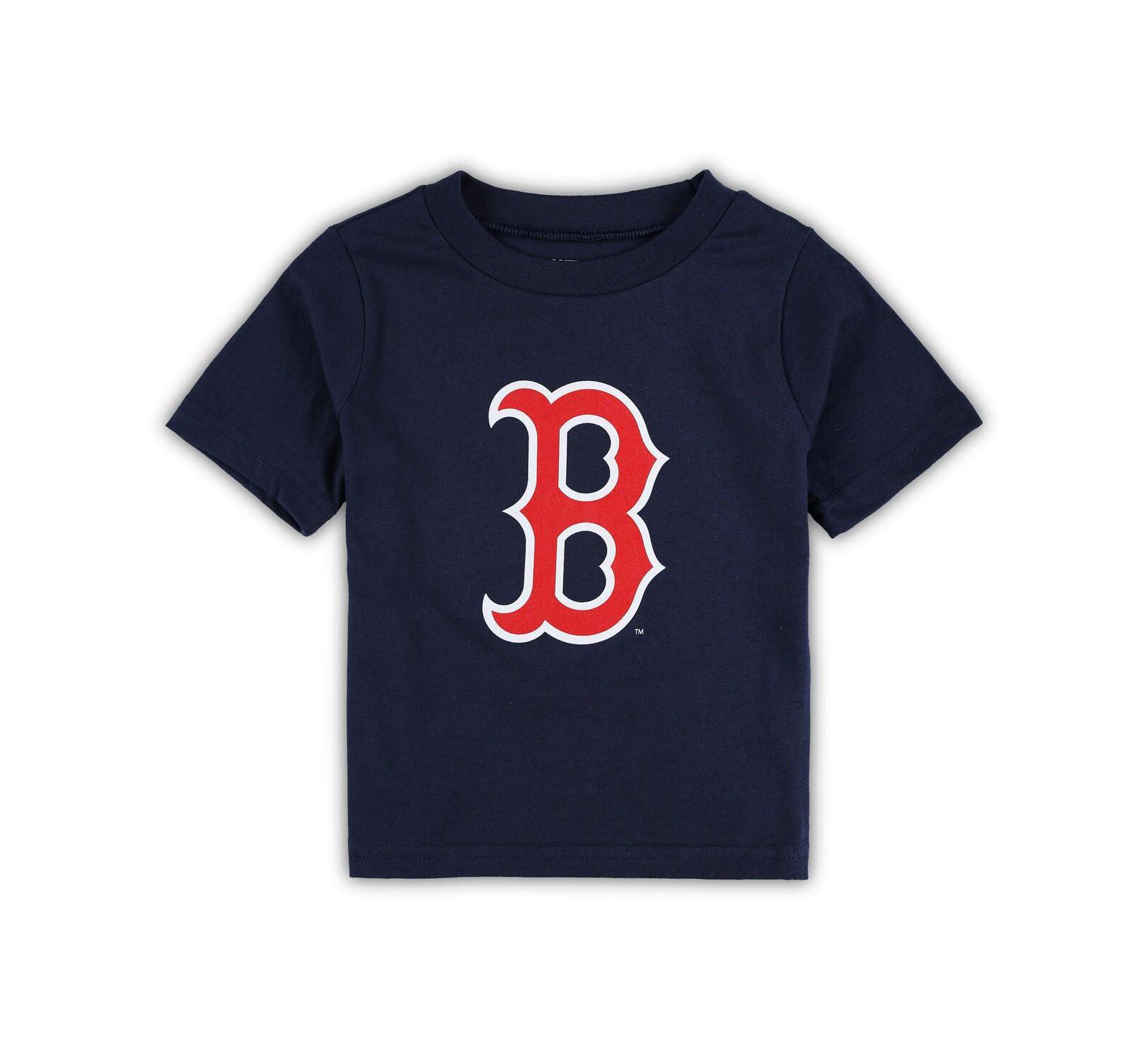 Футболка Outerstuff Navy Boston Red Sox Team Crew Primary Logo для младенцев