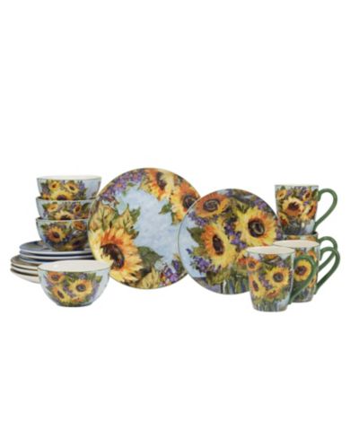 Набор столовой Certified International Sunflower Bouquet 16 Pc.