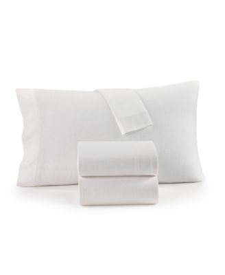 Charter Club Solid Flannel Cotton 4-Pc. Sheet Set, Full, Exclusively at Macy’s