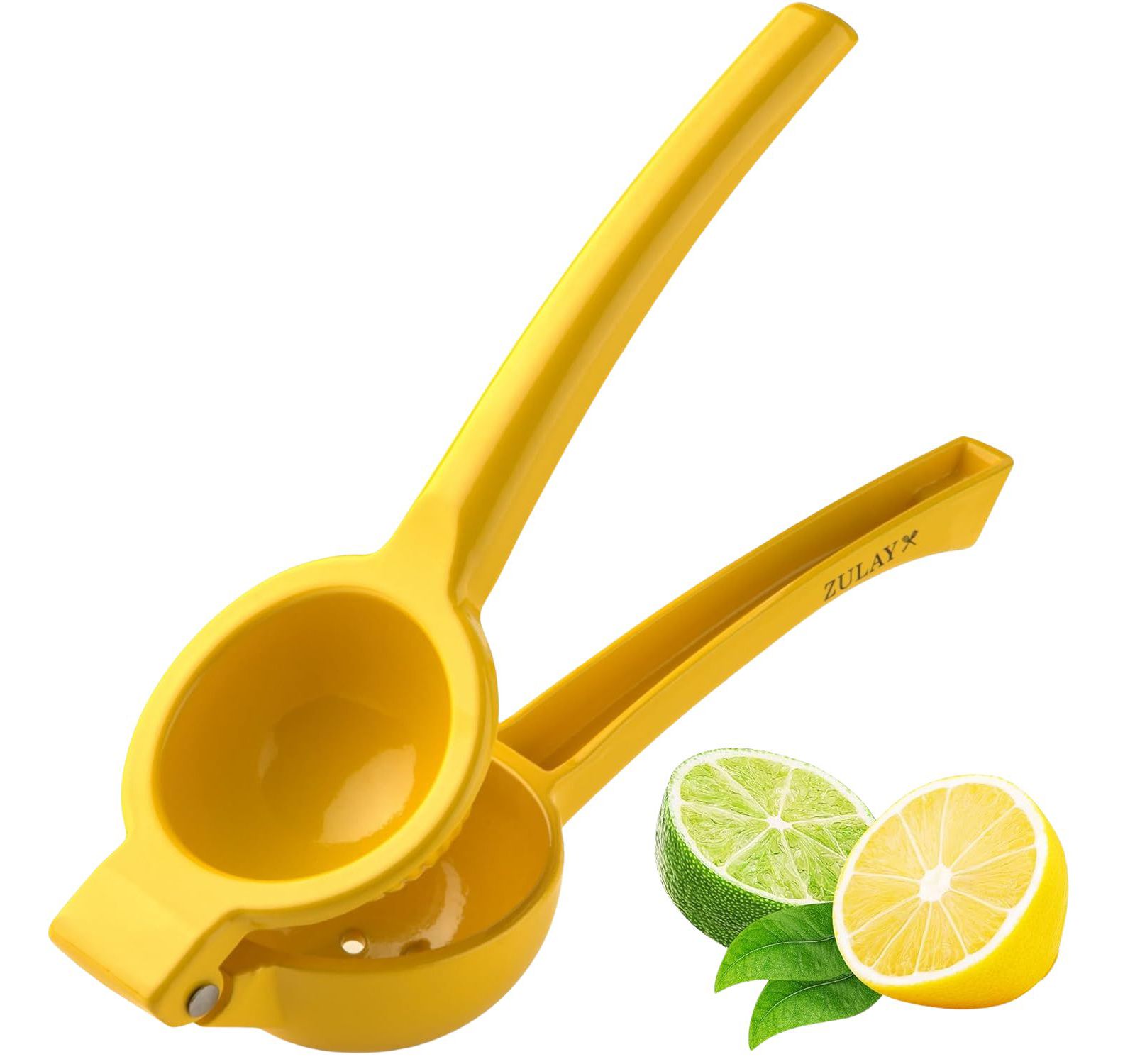 Zulay Kitchen Premium Quality Metal Lemon Squeezer, Citrus Juicer, Manual Press