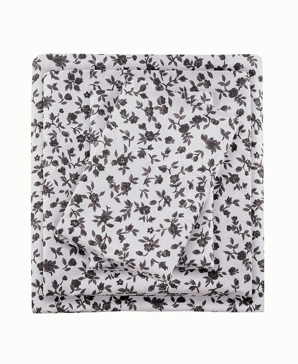 Intelligent Design Printed Microfiber 4 Piece Sheet Set, King